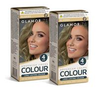 Glamorize 2pk 4 Step Advanced Creme Colour Blonde No. 2 - Long Lasting with Up to 100% Grey Coverage, No Bleach Permanent Hair Dye, Bright & Luminous Shade for Women