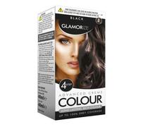 Glamorize Women Hair Dye Black No.1 1pk Permanent Naturally Beautiful Color Rich Shining Professional Long Lasting Safe on Scalp
