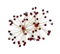 Glamorou Statement Bridal Earrings Featuring 3D Floral Design and Shimmering Crystals Sparkling Accessories for Event Beautiful Oversized Crystal Dangle Earrings Sparkling Bridal Accessories