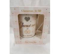 Glamorous at 60 Happy Birthday fine china MUG great gift for any occasion treat yourself.
