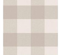 Glamorous Chequered Natural Wallpaper - Glitter Effect Modern Contemporary - Textured Feature Wall