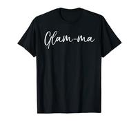 Glamorous Grandma Pun Grandmother Gift from Grandkid Glam-ma T-Shirt