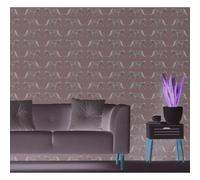 Glamorous Leopard Charcoal Wallpaper