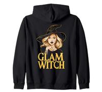 Glamorous Witch and Witchcore Mystic Zip Hoodie