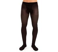 GLAMORY Men's 40 Support Tights Sports Leggings, 40 den, Black, XL Große Größen