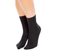 GLAMORY Women's Soft Micro Socks, 40 DEN, Black, Einheitsgröße Große Größen