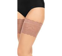 GLAMORY Women's Anti Chafing Oberschenkelbänder Leg Warmer, 100 DEN, Make Up, Large