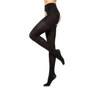 GLAMORY Women's 60 Ouvert-strumpfhose Tights, 60 den, Black, L Große Größen