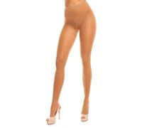 GLAMORY Women's Satin Tights, 20 denier, Brown (Make Up), 3XL Große Größen