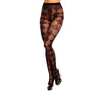 GLAMORY Women's Diamond 20 Tights, Denier, Black, M Große Größen