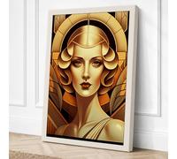 Glamour Art Deco Canvas Wall Art Print 30x20 Inch