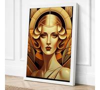 Glamour Art Deco Canvas Wall Art Print 36x24 Inch