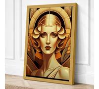 Glamour Art Deco Canvas Wall Art Print 36x24 Inch