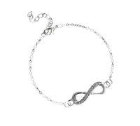 Glamour Fashion Diamond 8 Word Bracelet Chain Silver Plated Delicate And Fancy Design For Female Gifts X 1 Piece Handy and professional