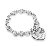 Glamour Fashion Hollow Heart Shape Bracelet Chain Silver Plated Delicate And Fancy Design For Female Girl Gifts X 1 Piece Creative And Exquisite Workmanship Useful