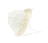 Glamour Girlz Beautiful Baby Girls Broderie Anglais Trim Gingham Flowers Cotton Baby Bonnet Beanie Sun Hat 3-12 Months (Ivory Embroidered Flower, Medium 34cm 3-6 Months)