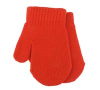 Glamour Girlz Cute Baby Girls Boys Unisex Gender Toddler Babies Childrens Kids Accessories Warm Winter Knit Knitted Magic Stay On Mitts Outdoor Autumn Shower Fluffy Mittens Gloves 0 3 6 Months (Red)