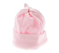 Glamour Girlz Cute Baby Girls Kids Babies Infants Newborn 100% Cotton Plain Pattern Shower New Mum Essentials Accessories Beanie Summer Sleep Turban Pram Knotted Hospital Cap Hat Preemie Pink
