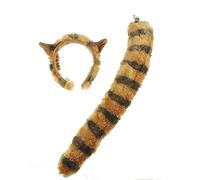 Glamour Girlz Cute Plush Faux Fur Fancy Dress Up Party Role School Play Cosplay Costume Christmas Halloween Deely Deeley Bopper Animal Headband Hairband Hair Alice Band Ears & Tail Set (Red Panda)
