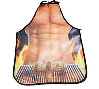 Glamour Girlz Mens Womens Chef Kitchen Cooking Baking BBQ Rude Joke Naughty Funny Novelty Present Stag Do Party ift Pinny Pinafore Apron Birthday Christmas Naked man Weiner Sausage BBQ