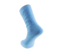 Glamour Girlz Womens Girls Feather Thick Thermal Soft Warm Winter Cosy Christmas Sleep Bed House Home Slipper Gripper Socks Pastel Gift Idea For Her 4-7 UK (Blue)