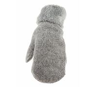 Glamour Girlz Womens Girls Soft Cable Luxe Knitted Knit Thermal Fleece Lined Warm Winter Outdoor Hiking Cold Weather Skiing Gift Idea Christmas Birthday Hand Warmers Gloves Mitts Mittens (Dark Grey)