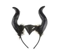 Glamour Girlz Womens Unisex Mens Fancy Dress Party Role Play Cosplay Costume Gothic Halloween Accessory Deely Deeley Bopper Headband Hairband Hair Alice Band Devil Horns Black Satan