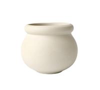 Glamour Haven Plant Pots for Indoor Plants, Exquisite Clay Round Flower Pot with Retro Personality Home Succulent Green Plant, for House Plants, Home Garden Decor(White)