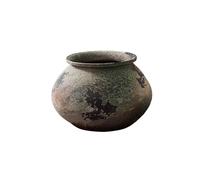 Glamour Haven Plant Pots for Indoor Plants, Retro Coarse Pottery Flower Vessels Jingdezhen Chinese Style Pots Large Caliber Antique Plant, for House Plants, Home Garden Decor(Green)
