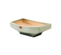 Glamour Haven Plant Pots for Indoor Plants, Simple Rectangular High Footed Large-diameter Green Plant Landscape Pot, for House Plants, Home Garden Decor