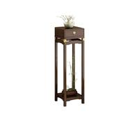 Glamour Haven Vase Stand & Holder for Indoor Plants, Retro Flower Several Bamboo Bonsai Rack, New Chinese Leaning Wall Green Plant Storage Shelf , Compact Plant Stands for Home Decor(S)