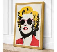 Glamour Icon Retro Canvas Wall Art Print 30x20 Inch