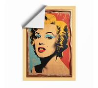 Glamour in Profile Pop Art Unframed Wall Art Print A3 (42×29.7cm), Wall Decor for Living Room, Bedroom, Office & Home, Art Gift