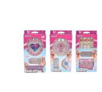 Glamour Nail Art Toy Set with Diamonds and Accessories - 12 Pieces