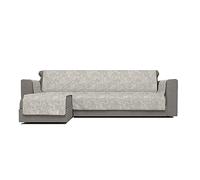 Glamour Non-Slip Sofa Cover, Made in Italy, Left Peninsula Beige 240 cm