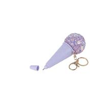 Glamour pen ice cream keychain purple 14 cm - toy accessory