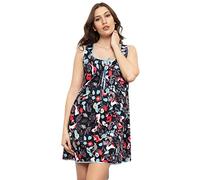 Glamour Secrets Cottonreal Ladies Cotton Sateen Sleeveless Chemise Nightgown Woodland Animals