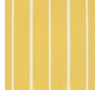 Glamour Secrets Reno Acacia Yellow & White Ticking Stripe Cotton Canvas Curtain Blinds, Cushions & Upholstery Fabric
