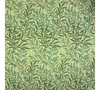 Glamour Secrets William Morris Outdoor Fabric - Water Repellent - UV Resistant - Cushions Awnings Windbreaks Blinds Deck Chairs (Sage)