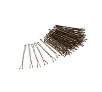 Glamour Style Kirby Grips with Protected Tips, Bronze, Pack of 60