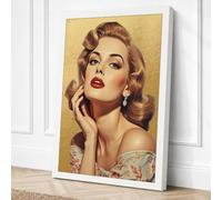 Glamour Vintage Canvas Wall Art Print 30x20 Inch