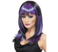 Smiffys Glamour Witch Wig, Black