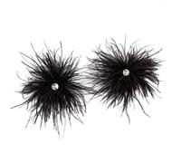 Glamourous Rhinestones Feathered Earrings Elegant Long Dangling Statement Pieces Ear Jewelry for Women Party Wear Crystal Feathered Dangle Earrings