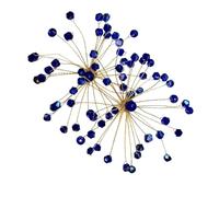 Glamourous Statement Bridal Earrings Featuring Exquisite 3D Pyrotechnics Design and Shining Crystals Sparkling Ear Studs Beautiful Oversized Crystal Dangle Earrings Sparkling Accessories