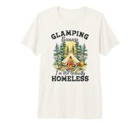 Glamping Because I’m Not Actually Homeless Retro Canvas Tent Premium T-Shirt