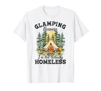 Glamping Because I’m Not Actually Homeless Retro Canvas Tent T-Shirt