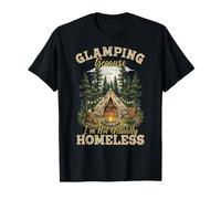 Glamping Because I’m Not Actually Homeless Retro Canvas Tent T-Shirt