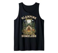 Glamping Because I’m Not Actually Homeless Retro Canvas Tent Tank Top