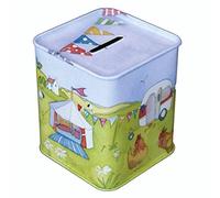 GLAMPING - CARAVAN/CAMPING - Emma Ball Colourful MONEY BOX/PIGGY BANK/MONEY BANK - 9cm