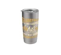 Glamping Definition Glamorous Camper RV Funny Camping Stainless Steel Insulated Tumbler